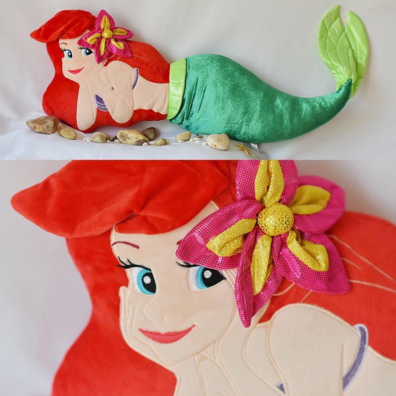 120cm Disney Ariel Princess Doll Plush Toy Mermaid Pillow Cushion Cartoon Animation Doll Children s Day 1 - Ariel Doll
