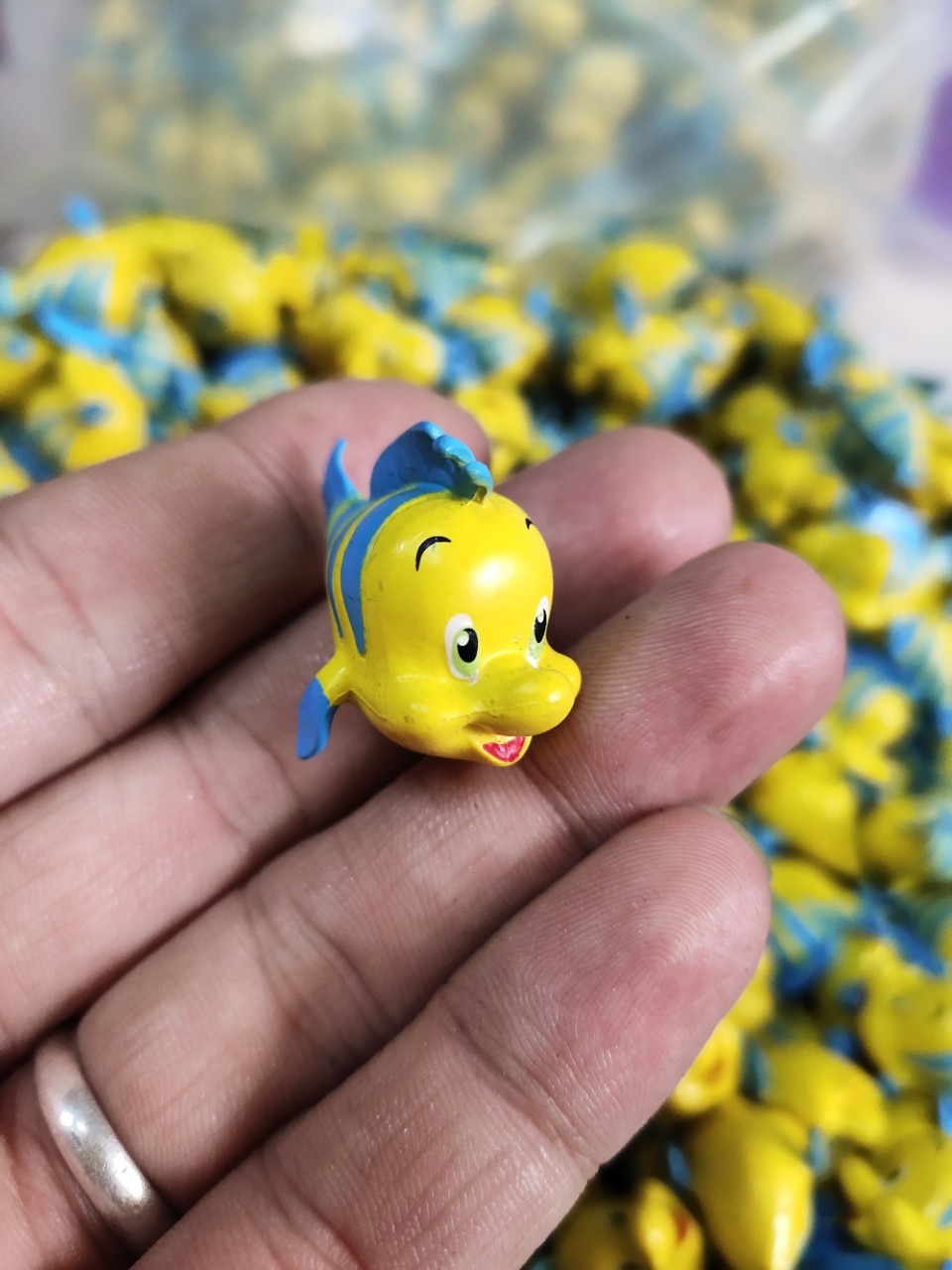 20Pcs Set Disney Cartoon Anime The Little Mermaid Flounder Figure Toy Model Doll Figurine Collection Room - Ariel Doll
