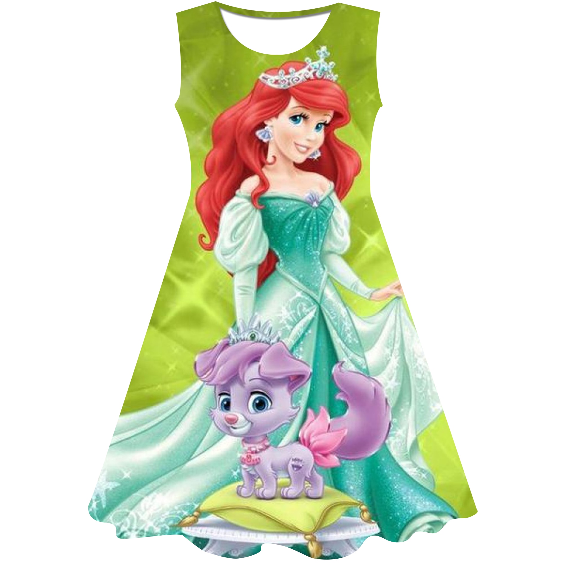 Baby Girls Mermaid Dress Baby Girl Summer Cartoon Clothes Baby Ariel Dress Princess 1 10 Years 2 - Ariel Doll