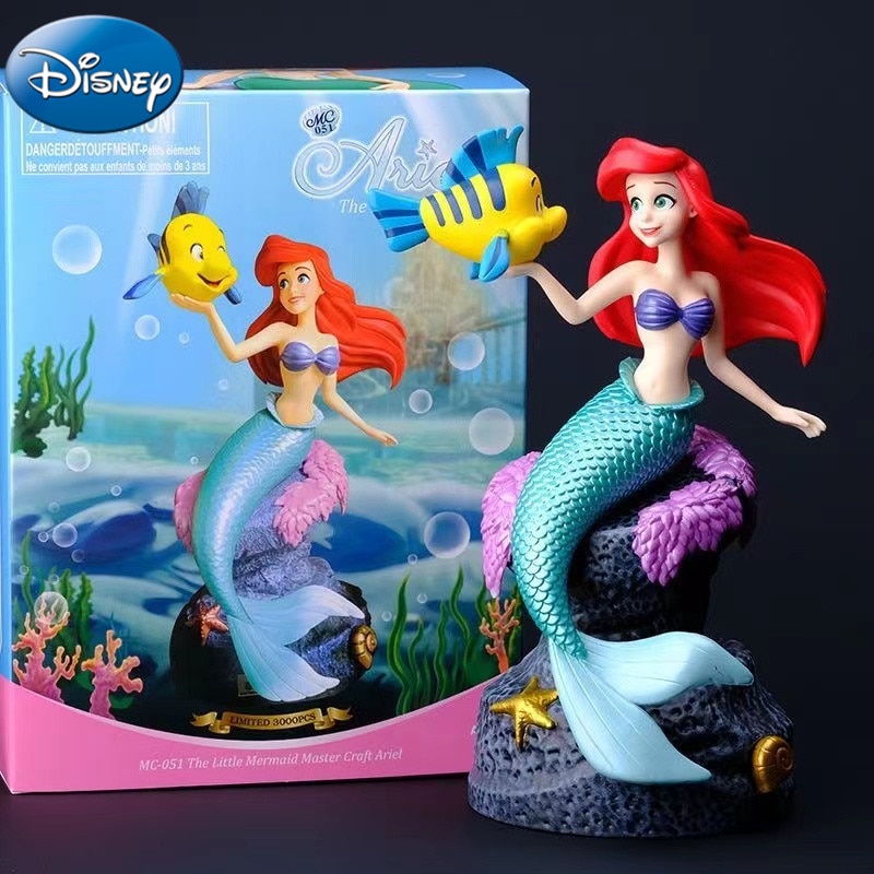 Disney Ariel Princess Action Figure 19cm The Little Mermaid Ariel Figuras Anime Model Toys Dolls Disney 1 - Ariel Doll