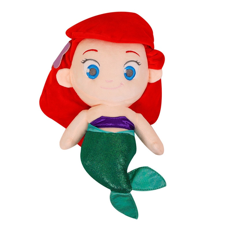 Disney Ariel Princess Mermaid Plushie Q Version Doll Soft Stuffed Plush Baby Sleeping Pillow Doll Anna 1 - Ariel Doll