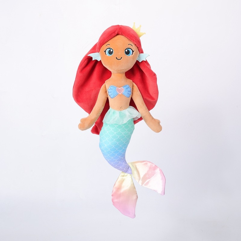 Disney Ariel Soft Plush Dolls The Little Mermaid Anime Movie Figures Home Room Decoration Baby Kids 1 - Ariel Doll