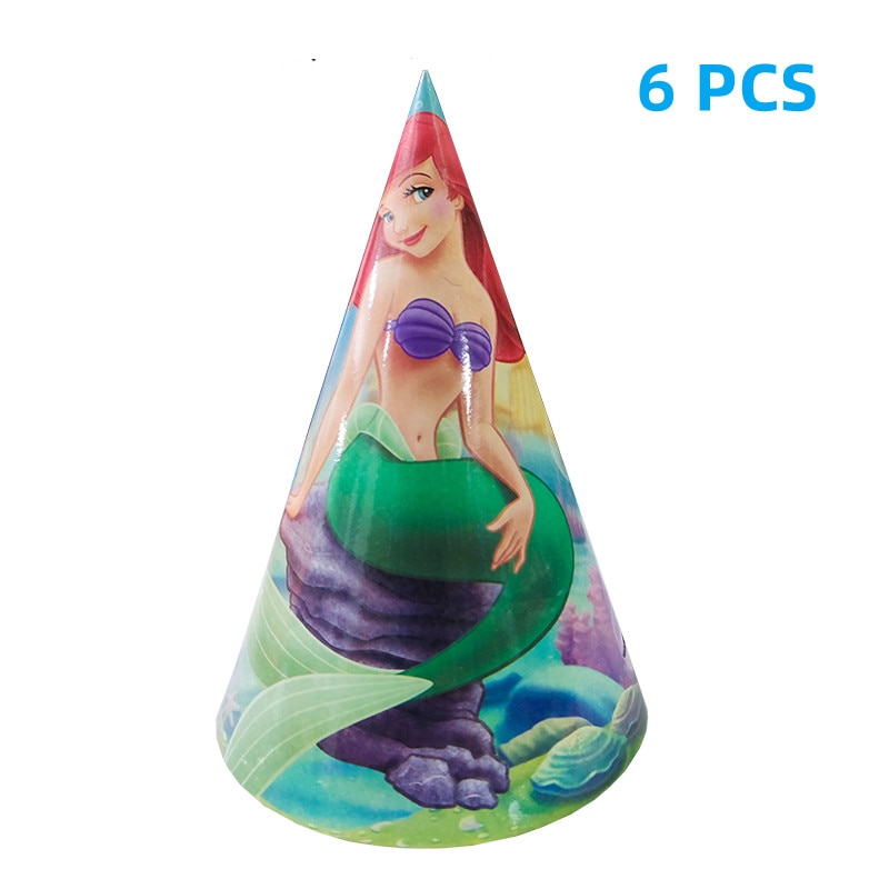 Disney Mermaid Ariel Disposable Tableware Birthday Party Decoration Baby Shower Gift Bag Cake Decoration Children s 3 - Ariel Doll