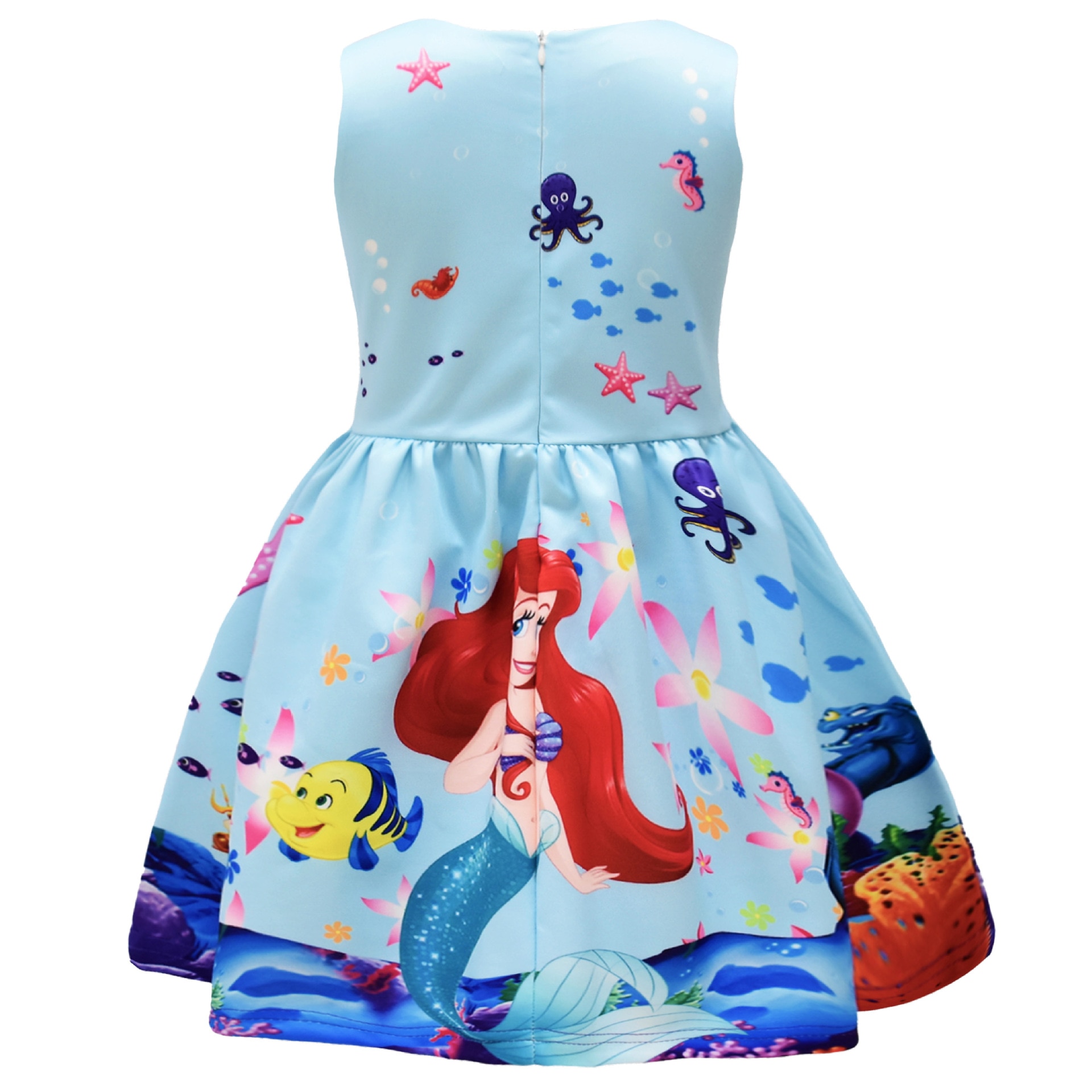 Girls Mermaid Princess Dress Kids Baby Girl Cartoons Casual Ariel Dresses Children Clothes 2 10 Years 1 - Ariel Doll