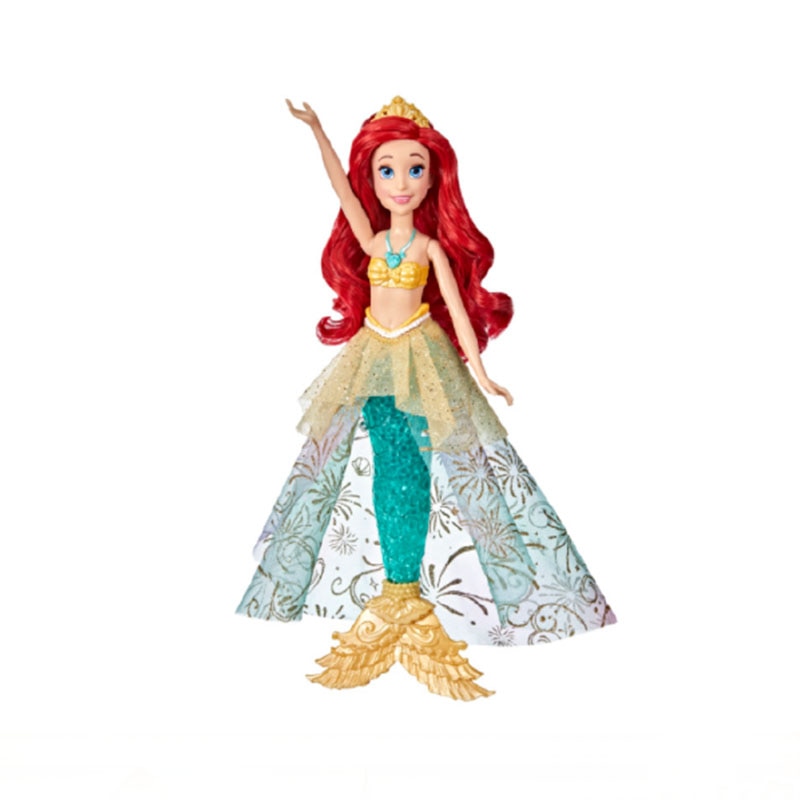 Hasbro Disney Princess Dolls Mermaid Beauty Ariel Ocean Lights Fashion Action Figure Children Girls Play House - Ariel Doll