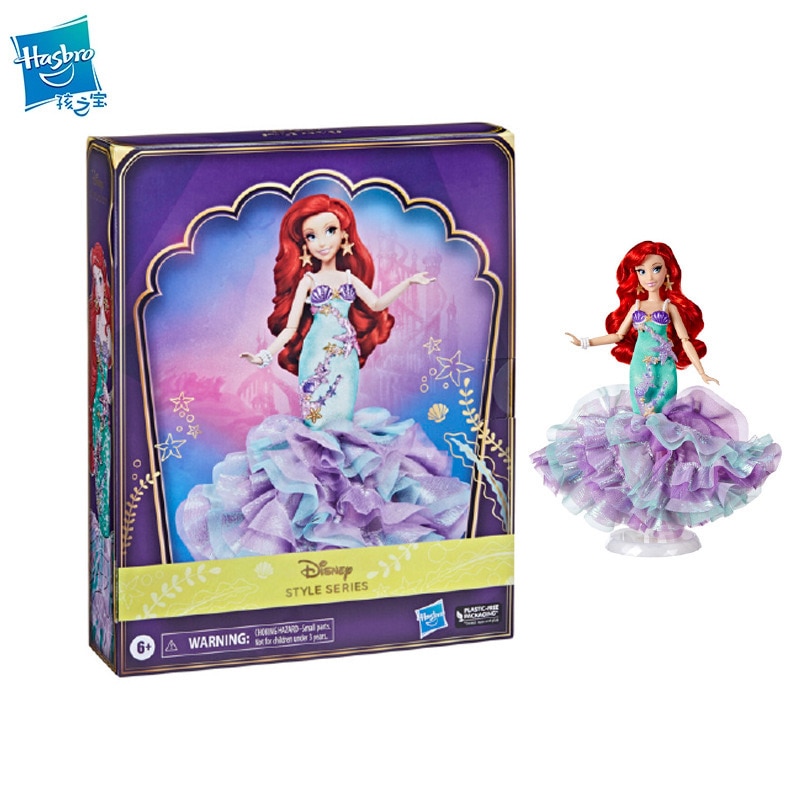 Hasbro Disney Princess Dolls Mermaid Beauty Ariel Sparkle Fashion Collection Action Figure Children Girls Play House 4 - Ariel Doll