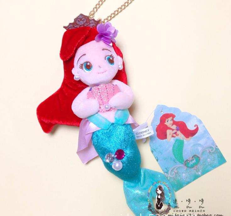 New Original Disney The Little Mermaid Ariel Princess Plush Toy Doll 23cm Kawaii Kid Gift 4 - Ariel Doll